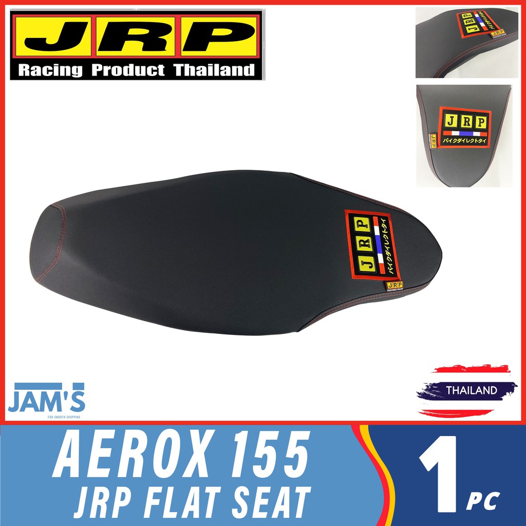JRP Flat Seat for AEROX 155 New Design Big Logo Thai seat Tags Flat