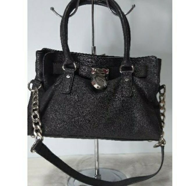 michael kors hamilton handbag black