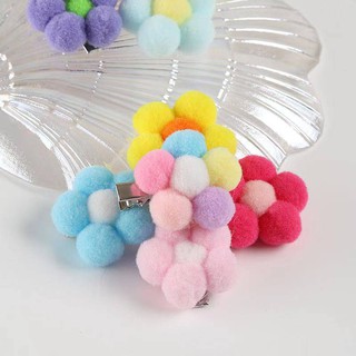 MC-Pet Hair Clips Flower Shape With 4 Petals And 5 (Assorted Colors) #2