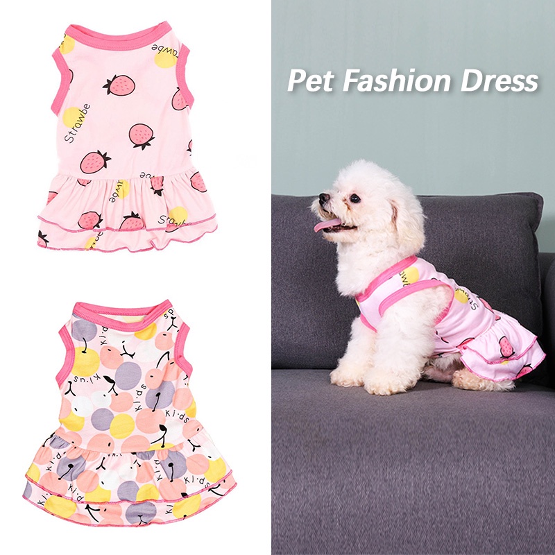 New Fashion Dog Dress Pet Skirts Pet Clothes Summer Clothes for Dogs Cat Clothes Princess Mini Skirt Comfortable Soft and Elastic Thin Small Dog Cat Clothes