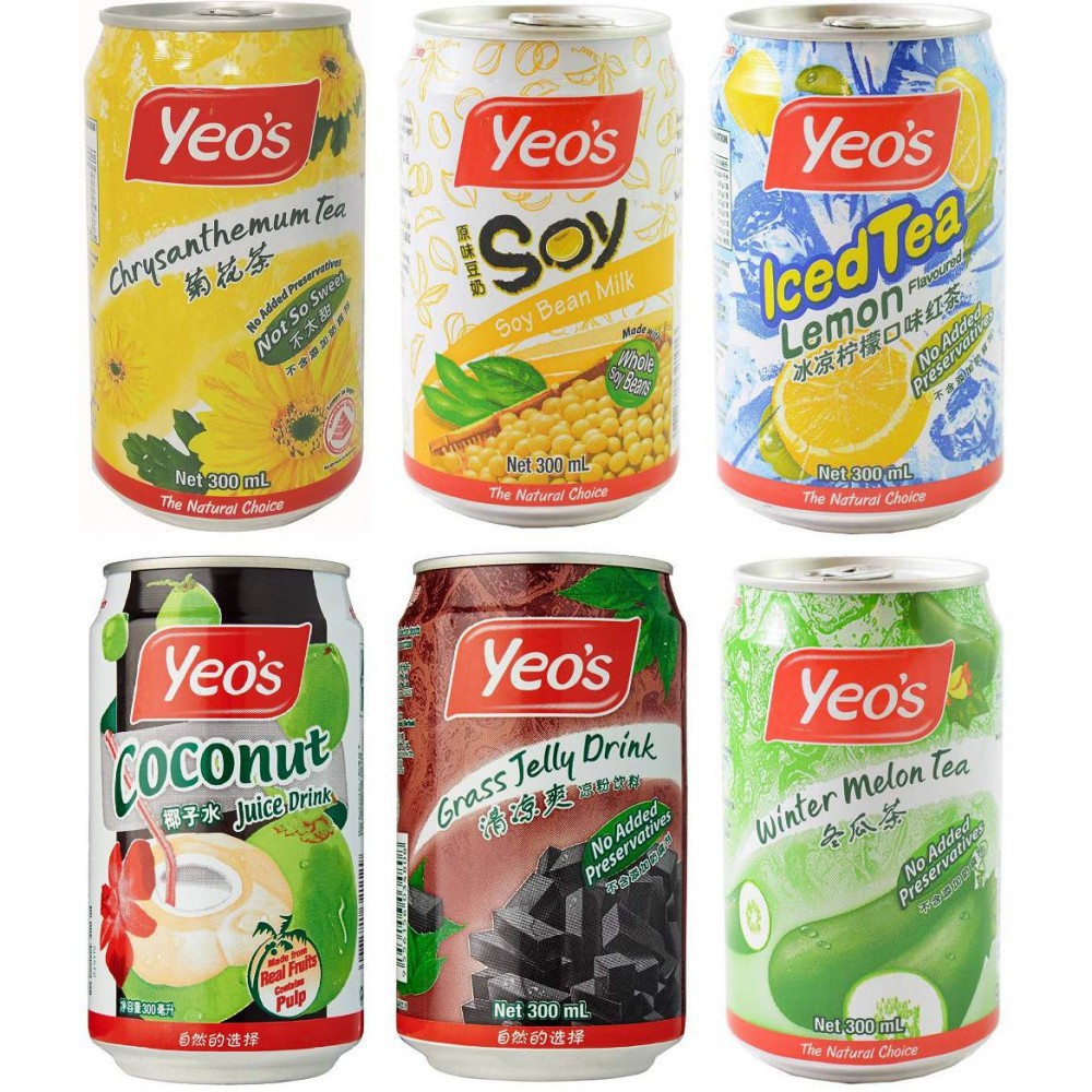 [SINGAPORE] Yeo’s Assorted Can Drinks 300mL | Shopee Philippines