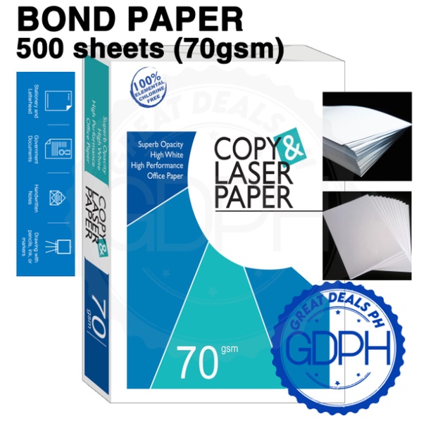A4 SIZE COPY AND LASER BOND PAPER COUPON BOND (500 SHEETS / 1 REAM