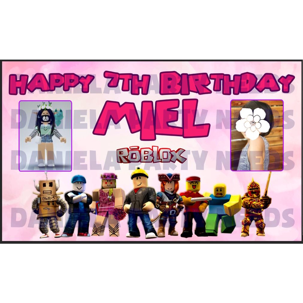 Personalized Birthday Tarpaulin Roblox Games Backdrops Banners Party Decors Shopee Philippines 7269