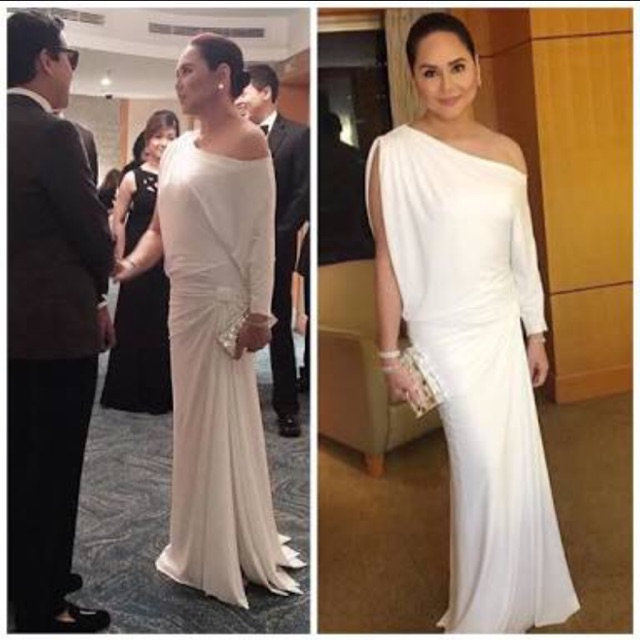 off white gown for ninang