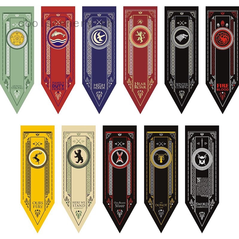 Game of Thrones House Sigil Wall Banner (45X150CM) (House Shopee