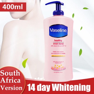 Vaseline Nicotinamide Whitening Body Lotion Skin care Healthy White Body Lotion Lightening 400ML