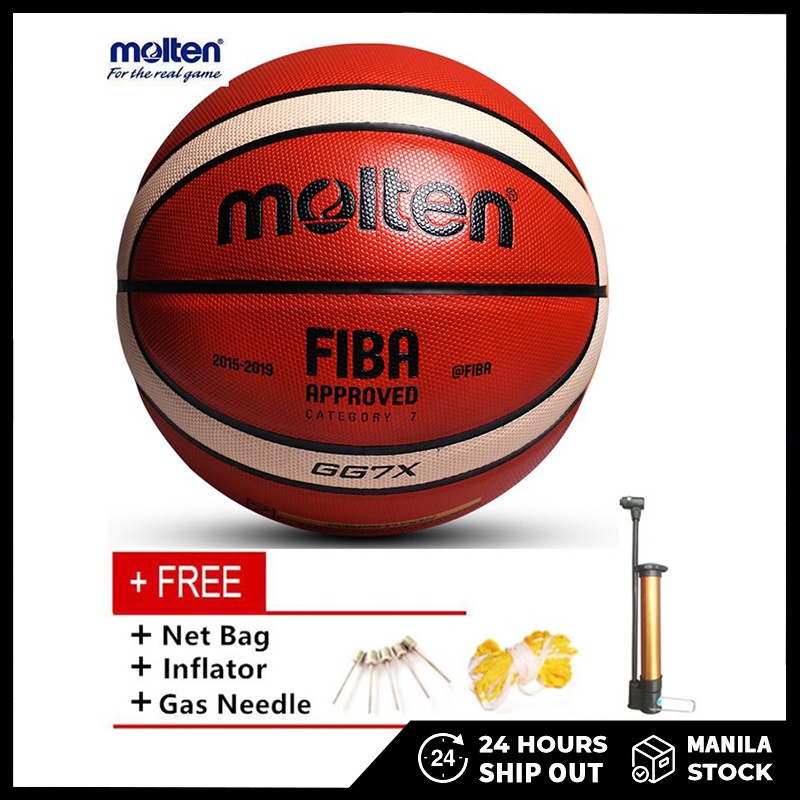 GG7X Ball FIBA Molten BasketBall Game Official Size7 for Indoor/Outdoor Training 