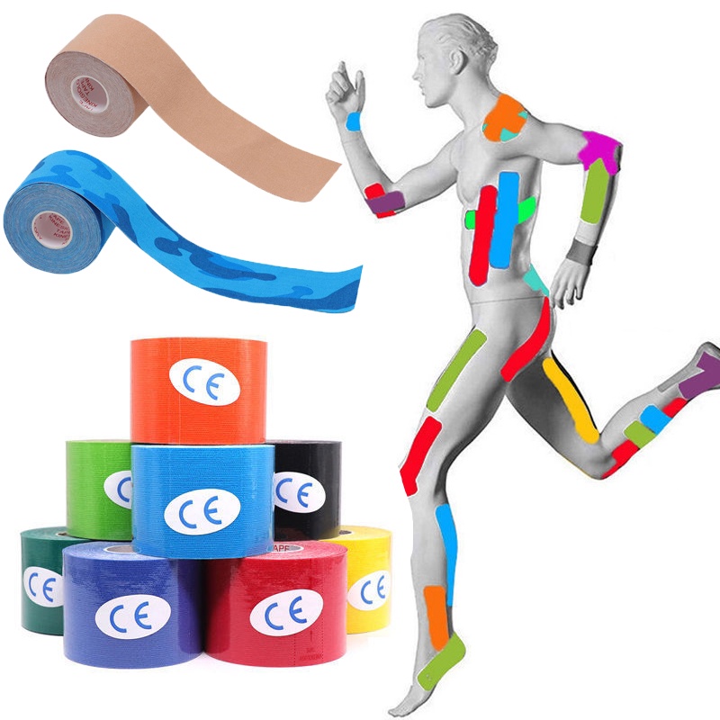 Kinesiology Tape Athletic Recovery Self Adherent Wrap Taping Kinesio