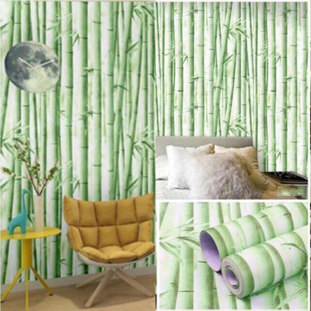 Self Adhesive Bamboo Design Wallpaper Home Decor Sticker (WP12) | Shopee  Philippines