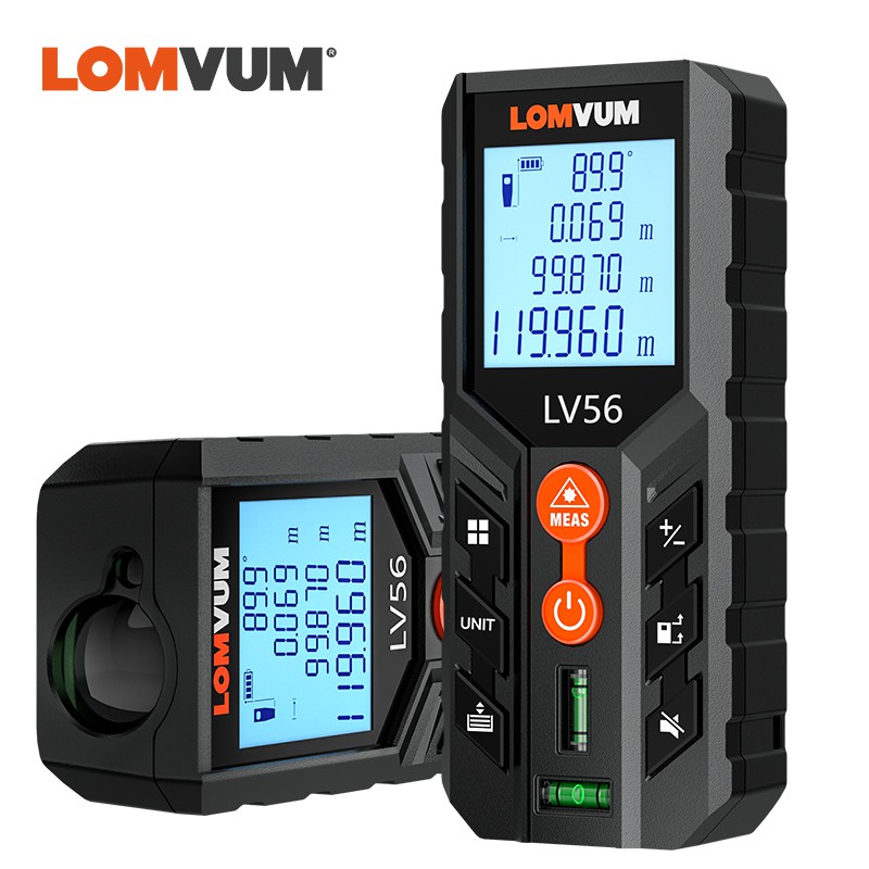 LOMVUM Handheld 120m Digital Lcd Laser Distance Meter Range Finder Measure Tool Shopee Philippines