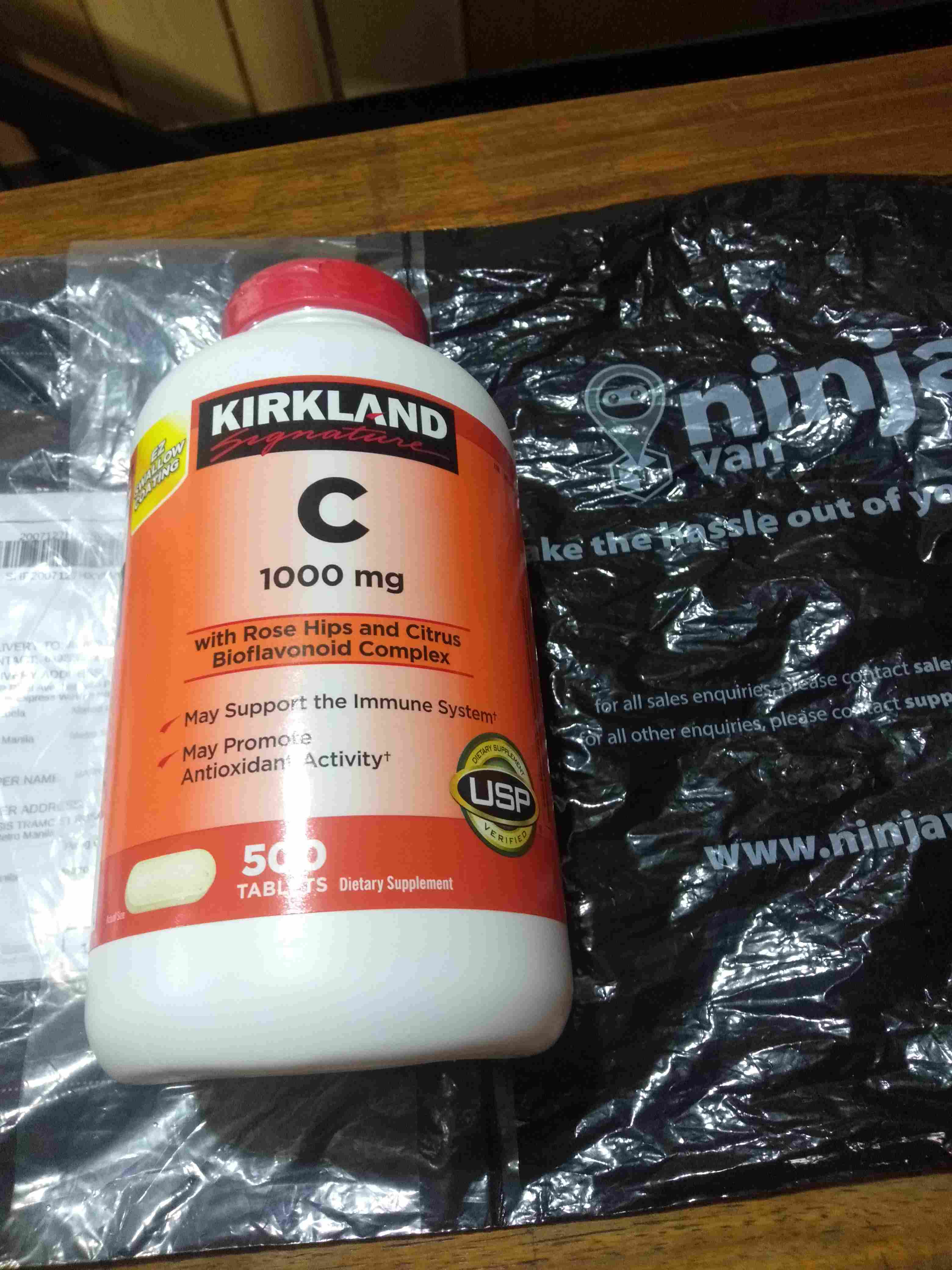 Kirkland Vitamin C 1000mg 500 Tablets Shopee Philippines