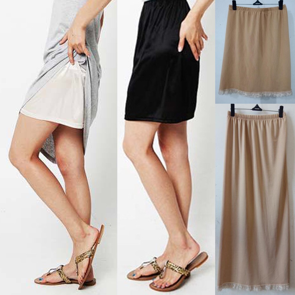 YIJIAOYUN Womens Underwear Half Slip Elasticated Waist Underskirt 