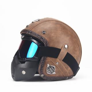 leather bike helmet