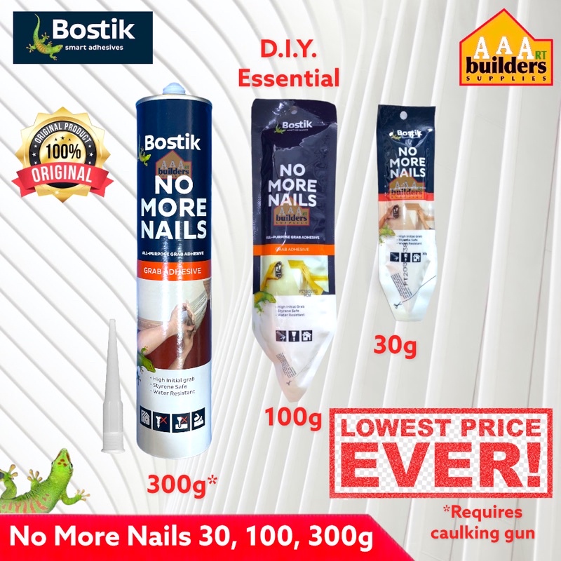 Bostik No More Nails Original aka Liquid Nails 30g 100g 300g Shopee
