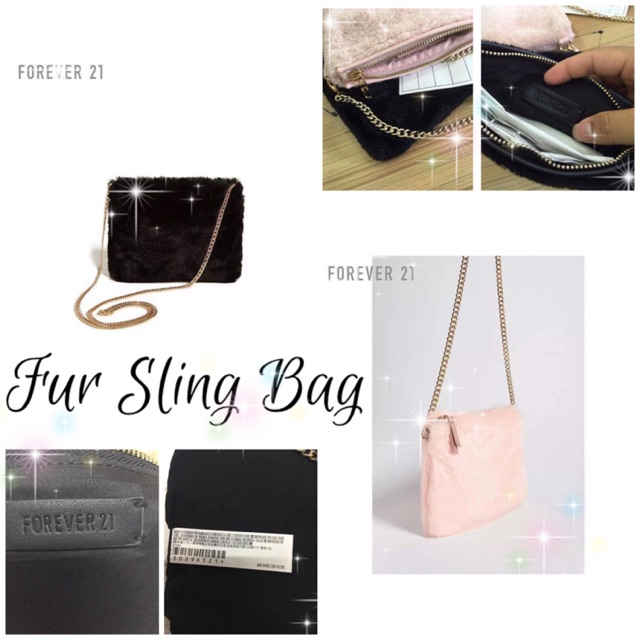 forever 21 black sling bag