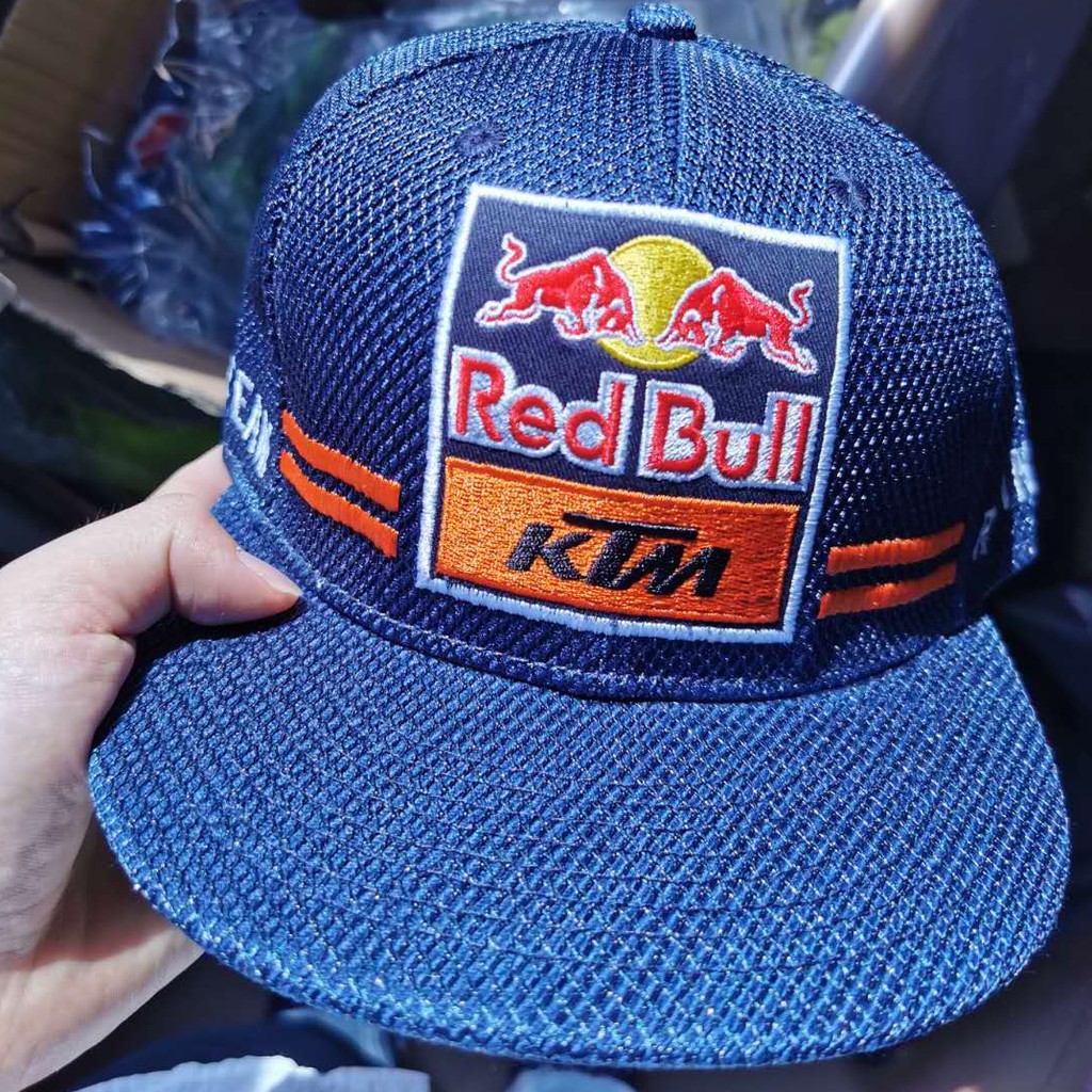 パステルオリーブ 【KTM RED BULL FACTORY RACING】キャップ 青\u0026