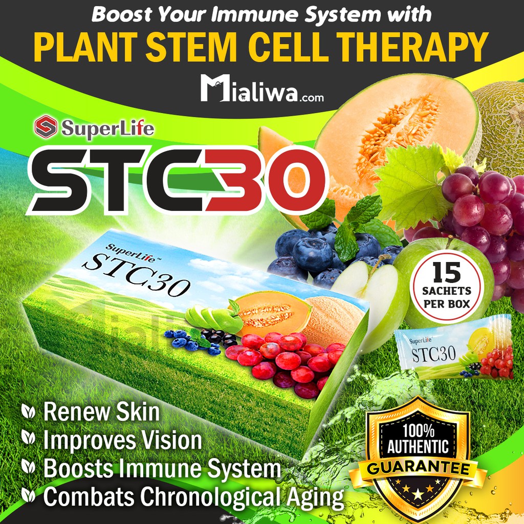 SuperLife STC30 Plant Stem Cell Therapy, Food Supplements, & Complete