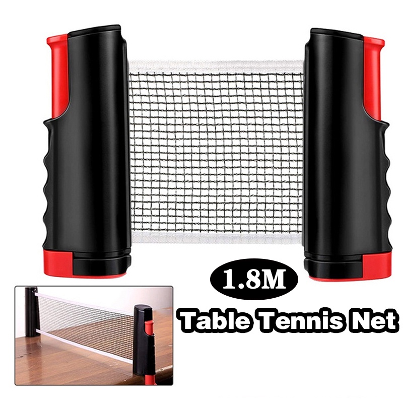 1.8m Portable Table Tennis Nets Rack Retractable Table Tennis Net Rack