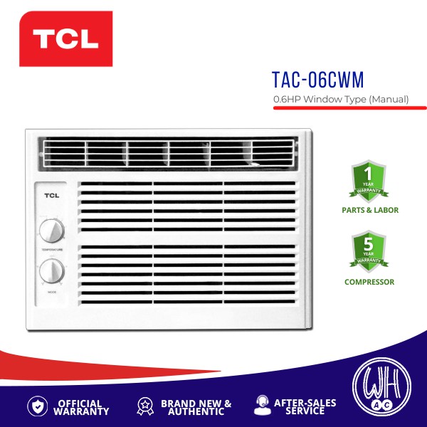TCL 0.6HP InverterGrade Window Type (Manual) TAC06CWM Shopee