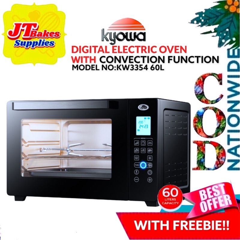 Kyowa Digital Electric Oven Convection Oven Kw3354 60 Liters Black
