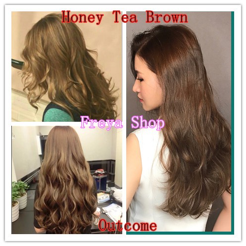 Honey Tea Brown Hair Color with Oxidant (  Bremod Permanent Hair Color  ) | Shopee Philippines