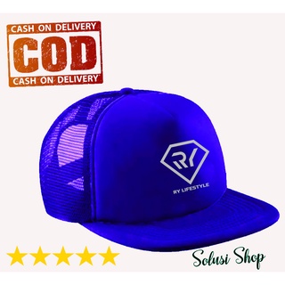 Ry Lifestyle Pyramid Silver Flat Trucker Net Hat #1