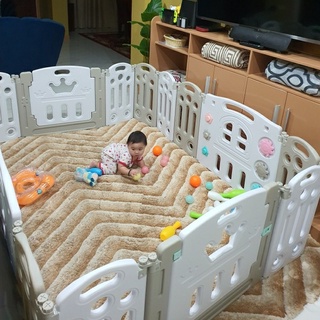 PLAY FENCE PLAYPEN FOLDABLE SUCTIONS  MATS @RK