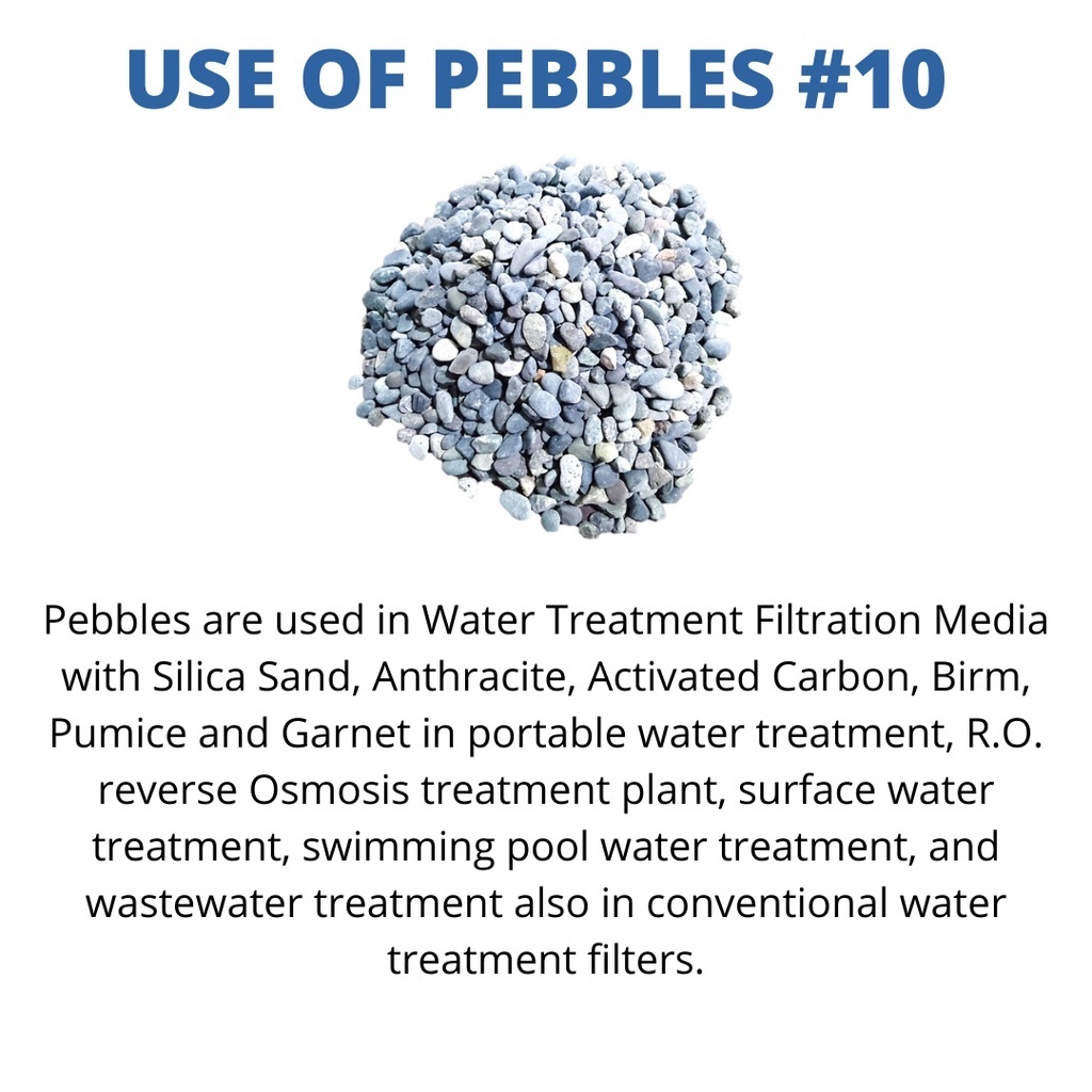 1KG PEBBLES #5/#10/#15 for FRP Multimedia Elements/Aquarium/Water Filtration System / Water Station