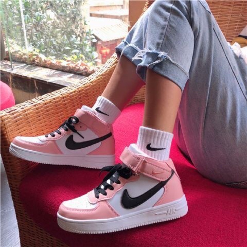pink air force ones high