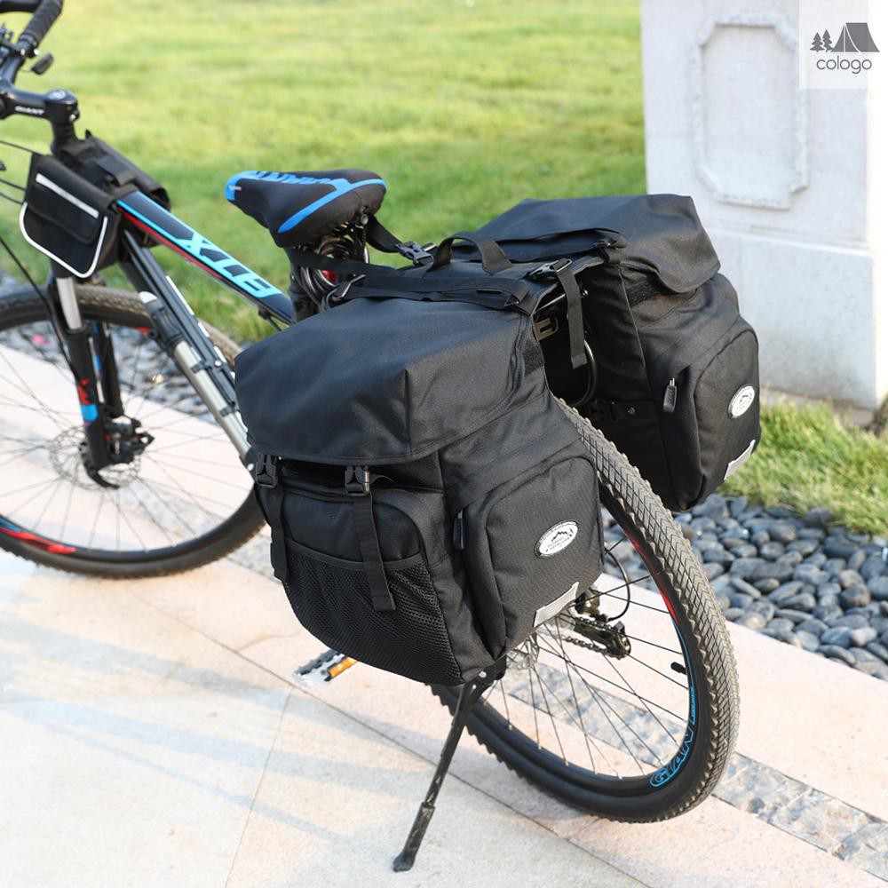 Lixada Bike Rear Bag 10L//20L Bicycle Pannier Bag Saddle Bag Bicycle Rear Seat Bag Bike Carrier Trunk Bag Luggage Double Bag with Waterproof Rain Cover