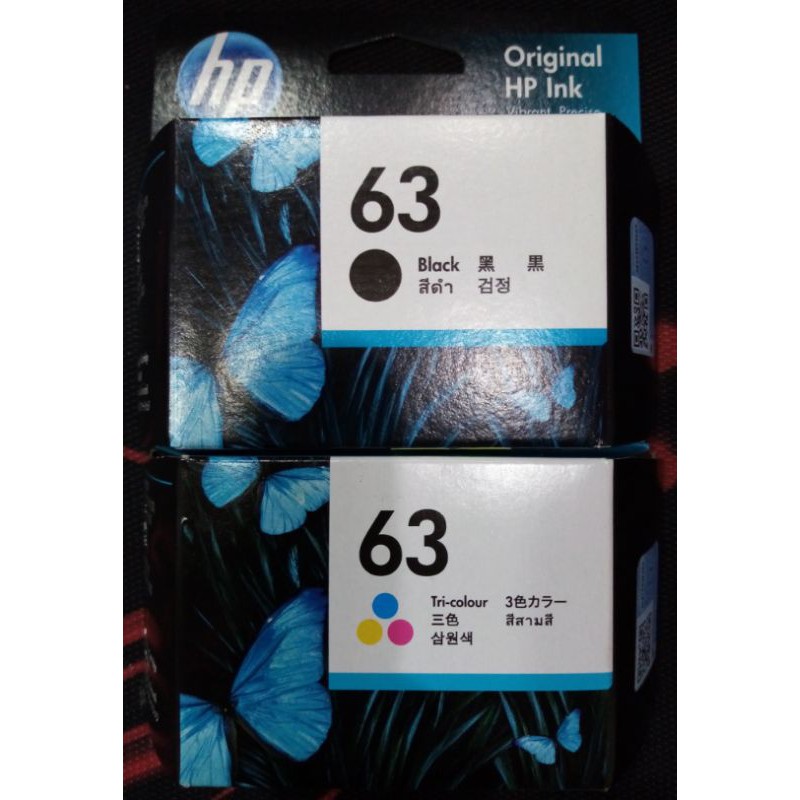 HP 63 Black/Color Original Ink Cartridge Shopee Philippines