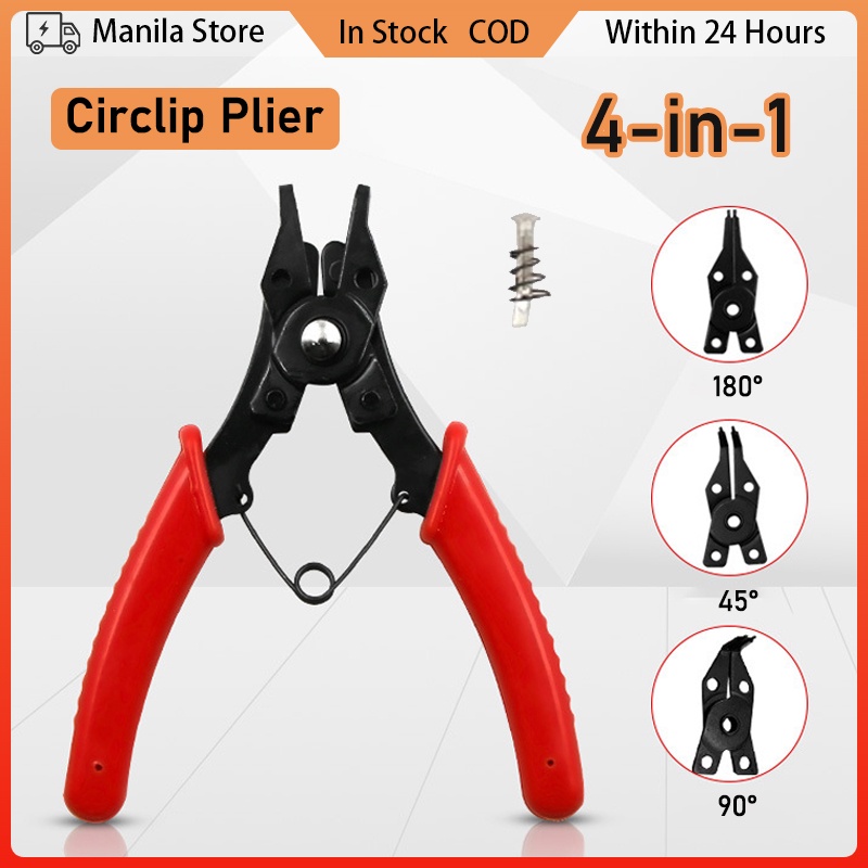 4 In 1 Circlip Pliers Snap Ring Pliers Retaining Ring Pliers Puller