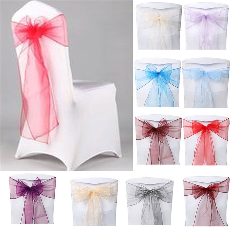 Chair Cover Bow Sash WIDER FULLER BOWS 