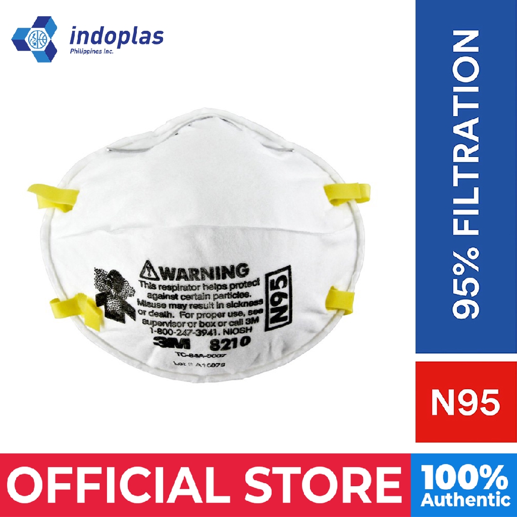 3M 8210 Respirator N95 Face Mask 1's Shopee Philippines