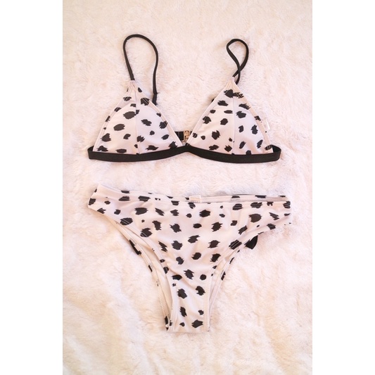 Spring Fling Black and White Bikini Set Shopee Philippines