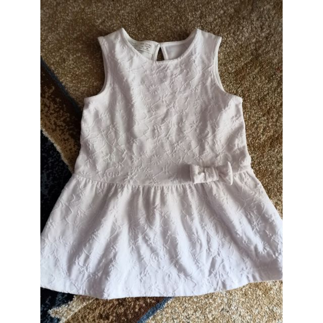 zara baby white dress