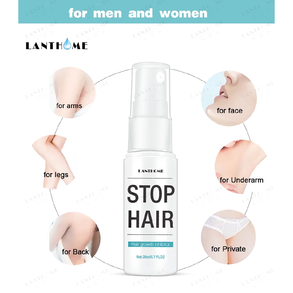 Permanent Stop Hair Growth Inhibitor Pubic Hair Repair Spray Facial Hair  Remover | Shopee Philippines
