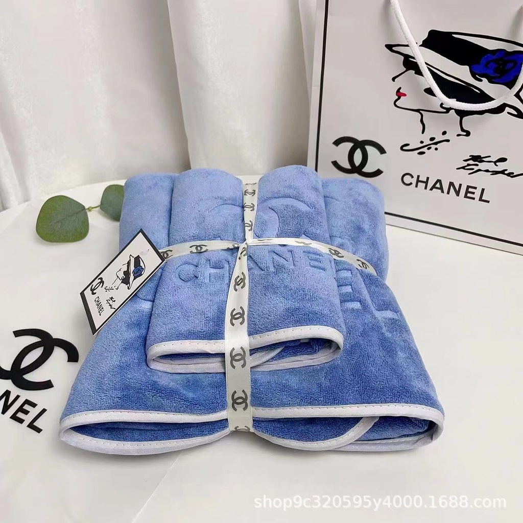 Chanel Bath Towel Set 2 in 1 Bath Towel Luxury Brand Towel Designer Brand  Towel Yayamanin Towel | Shopee Philippines