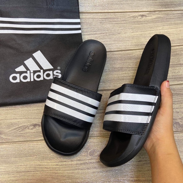 adidas striped slides