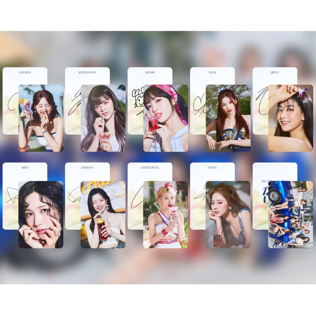 Twice Taste Of Love Unofficial Fanmade Photocard Pc Set Cabaechu Prints Shopee Philippines