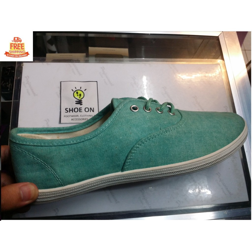 mint green keds shoes