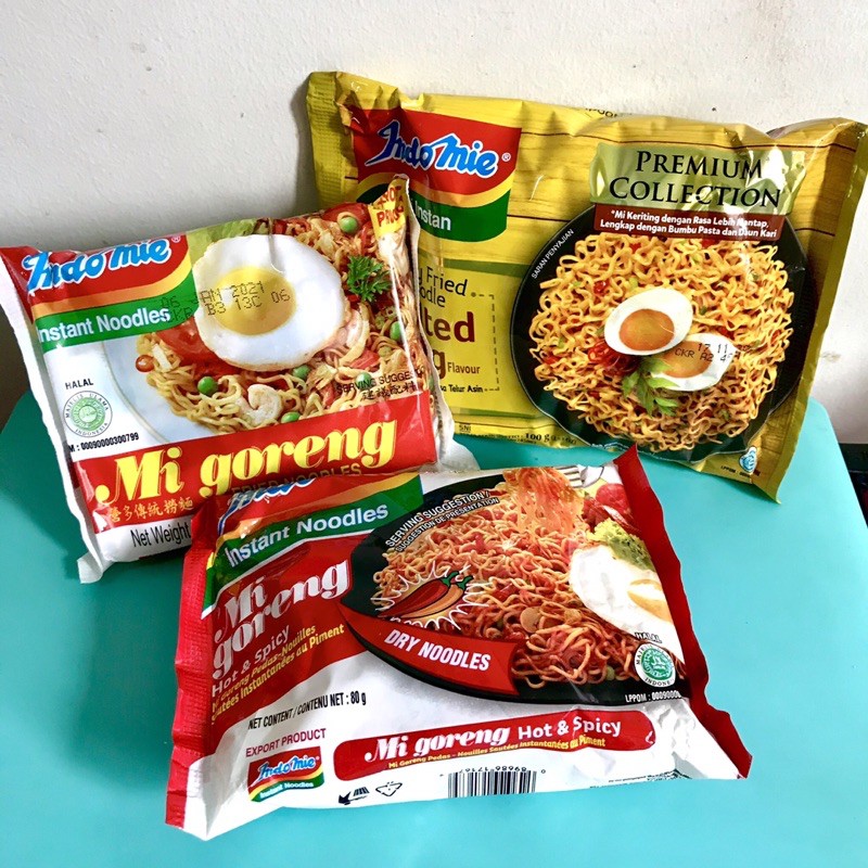 Retail Mi Goreng Instant Noodles (Original, Spicy & Salted egg