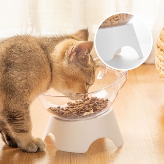 Cat DOG Elevated Bowls 15 DEGREE Raised Food Container With Stand Pet Bowl #2