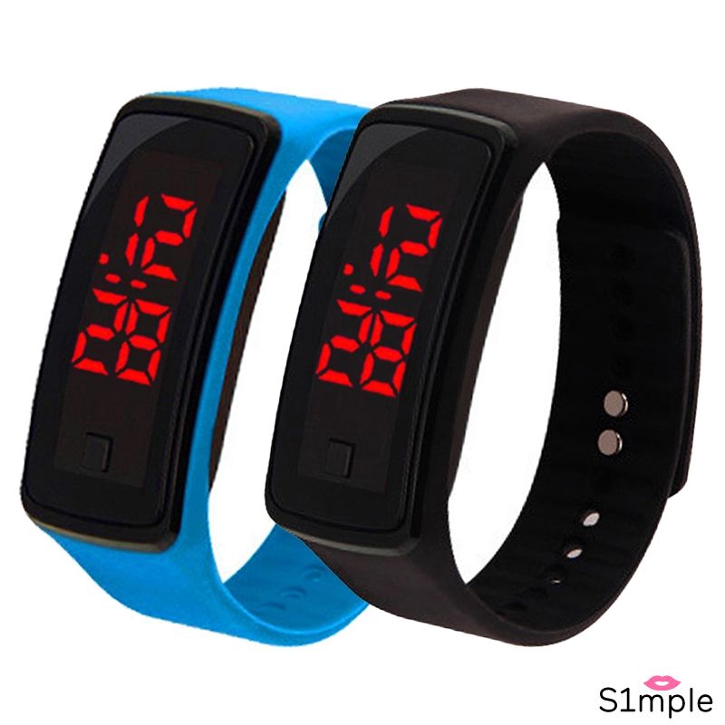 silicone bracelet led watch