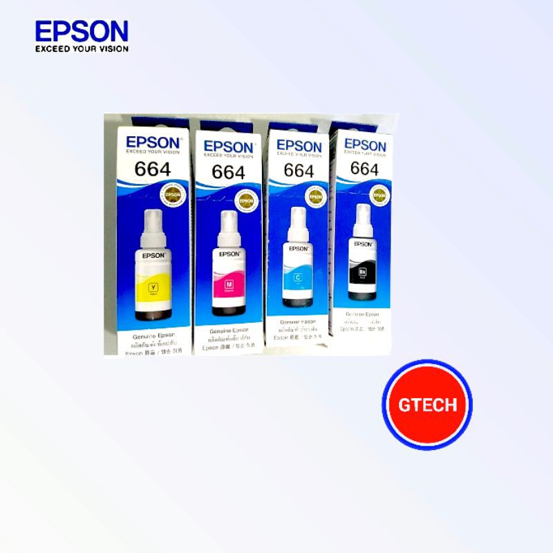Epson 70ml Original T664 Ink Bottle Cmyk Shopee Philippines 2738