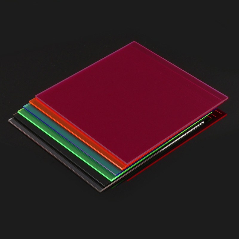 PCF* Color Acrylic Sheet Practical Plastic Sheet Transparent Colors Glass Panel 15x15cm for Multi-Category Signs DIY Pro