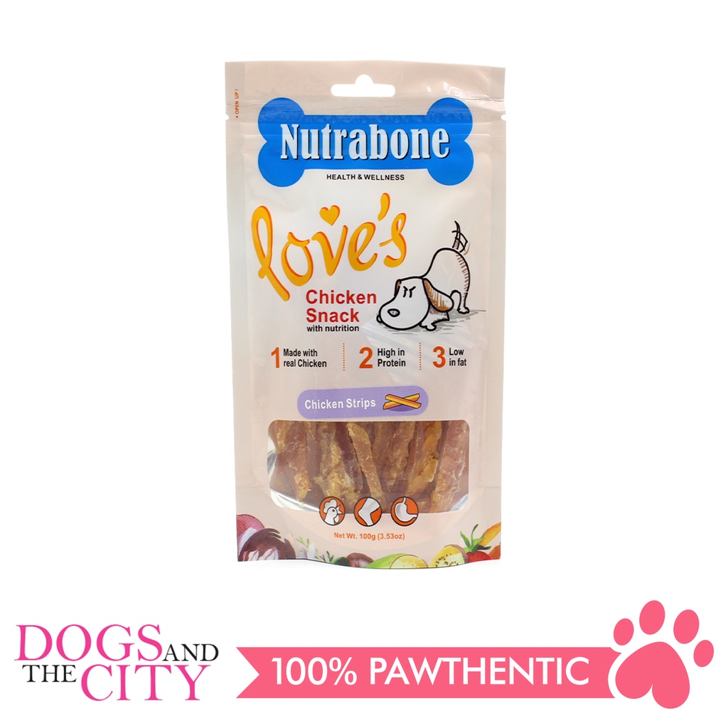 Nutrabone U012 Snack Chicken Strips 100g Shopee Philippines