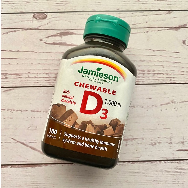 Jamieson Chewable Vitamin D3 1,000 IU, 100 Tablets | Shopee Philippines