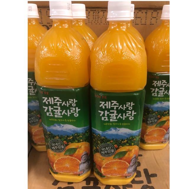 Korean Lotte Orange Juice 1 5l Shopee Philippines