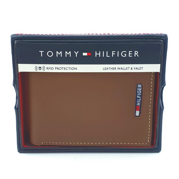 tommy hilfiger genuine leather wallet
